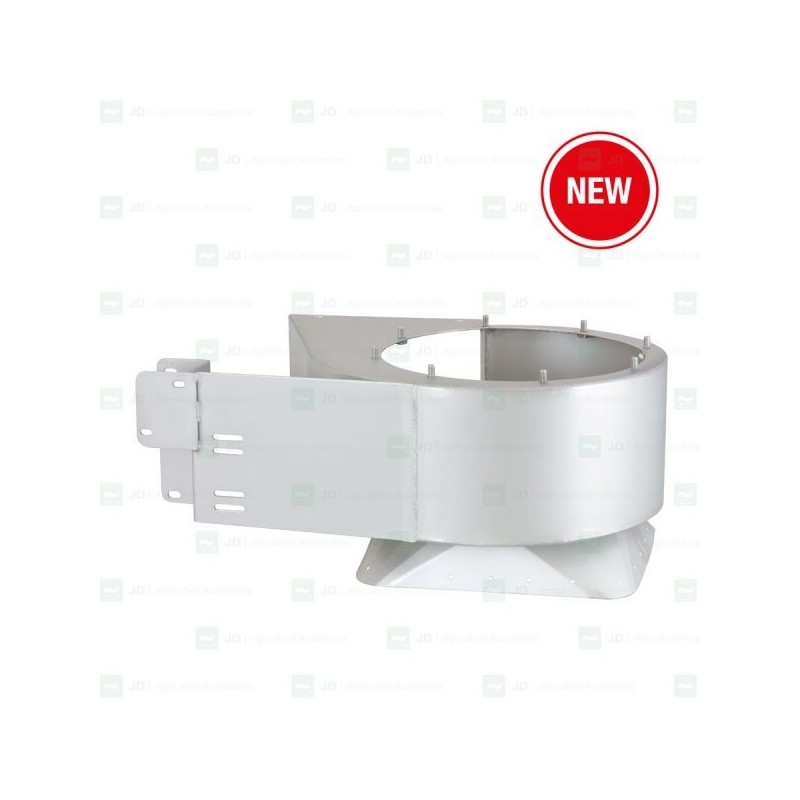 Caracola inferior ventilador izquierdo inox.