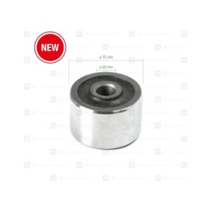 Silentblock reforzado elíptico ø20 × ø75 × 50 mm. Adaptable a Gregoire (386655)