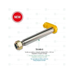 Tornillo con pletina y casquillo adapt. a Gregoire