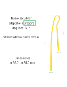 Sacudidor GL7 Gama Reforzada adaptable a Grégoire | Repuesto para Vendimiadora