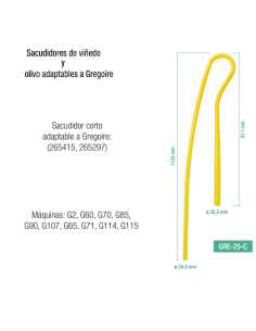 Sacudidor adaptable Ref. GRE-25-C | Galia Exportaciones
