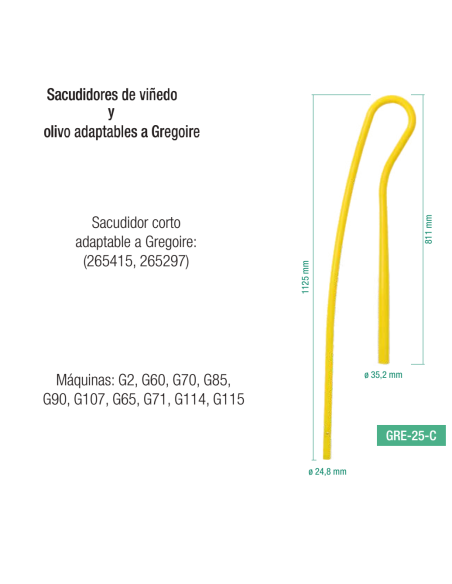 Sacudidor adaptable Ref. GRE-25-C | Galia Exportaciones