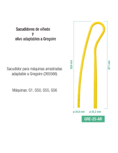 Sacudidor adaptable Ref: GRE-25-AR | Galia Exportaciones