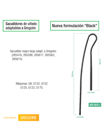 Sacudidor adaptable Ref: GRE-N25-L