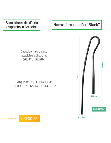 Sacudidor adaptable Ref: GRE-N25-C