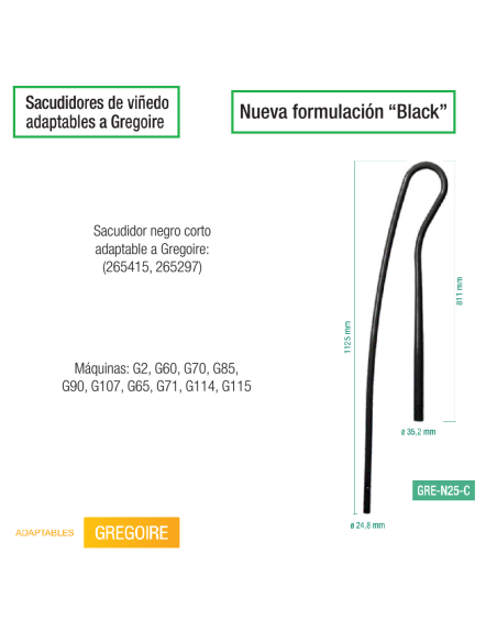 Sacudidor adaptable Ref: GRE-N25-C