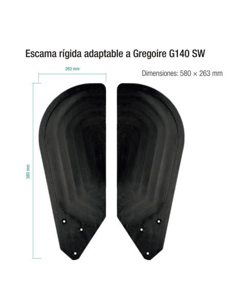 Escama derecha Gregoire G140 SW (155128)