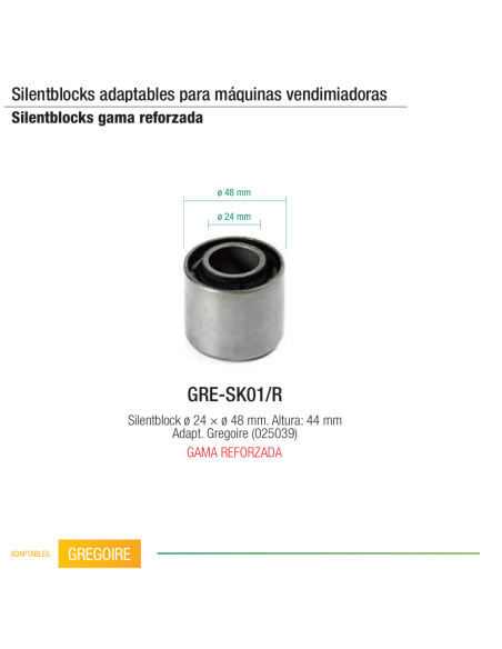 Silentblock reforzado Gregoire