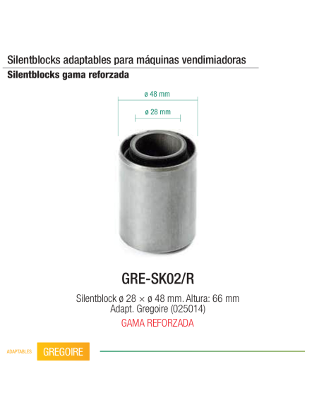 Silentblock reforzado Gregoire