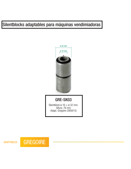 Silentblock reforzado Gregoire