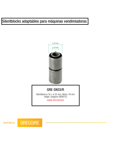 Silentblock reforzado Gregoire