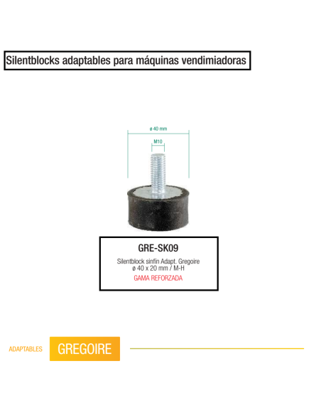 Silentblock reforzado Gregoire