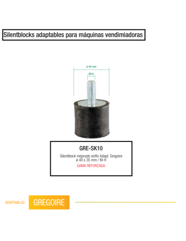 Silentblock reforzado Gregoire