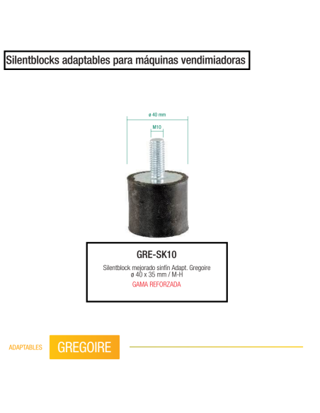 Silentblock reforzado Gregoire