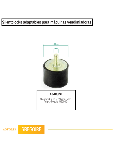 Silentblock reforzado Gregoire