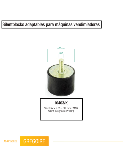Silentblock reforzado Gregoire