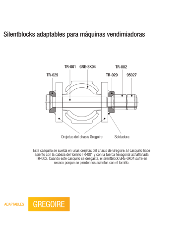 Casquillo metálico para silentblock